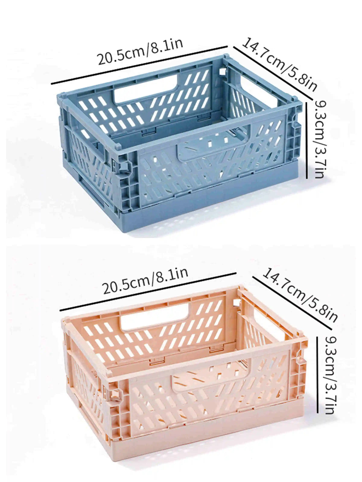 panier rangement pliable plastique perforé maison organisateur moderne