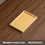 plateau bambou noir noyer grain bois moderne dimensions variées cuisine