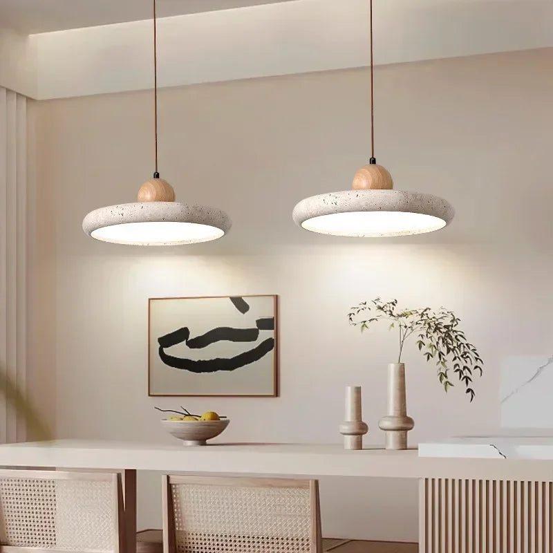 Lampe plafond travertin salle de bain Ombre Interieur