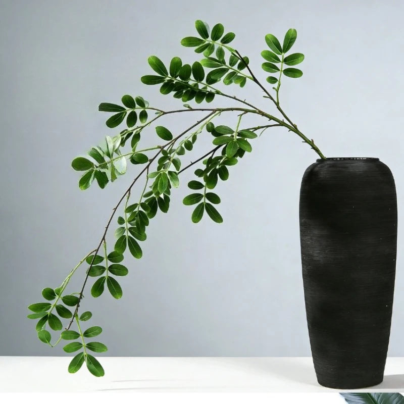 branches artificielles feuilles rouges vertes deco moderne intérieur 105cm minimaliste