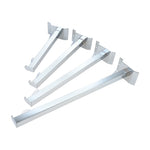support mural moderne argenté fixations vis supports multiples