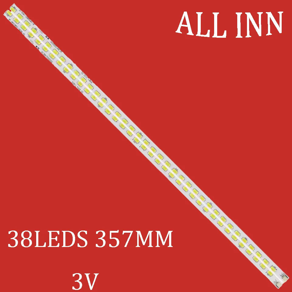 barre lumineuse led 38 diodes blanc rouge moderne sans fixation 3v
