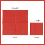 serviettes papier orange rouge bleu clair moderne 100 pièces assiettes fourchettes couteaux gobelets plastique