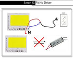 plaque led 100w 150w 200w blanc smart ic diy moderne câble connecteur