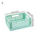 panier rangement pliable plastique perforé maison organisateur moderne