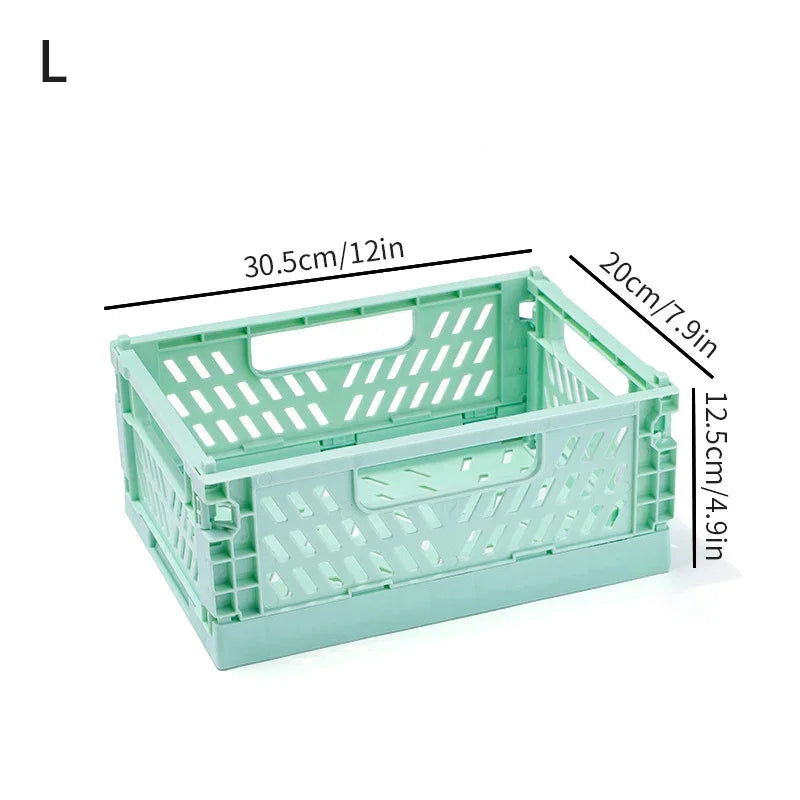 panier rangement pliable plastique perforé maison organisateur moderne