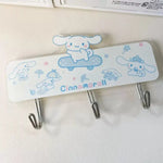 porte sacs crochet mignons chats dessins animés blanc bleu rose violet
