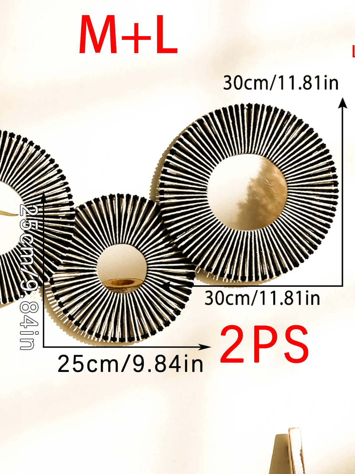 miroir mural rond tressé boho chic couleur beige noir blanc deco chambre salon