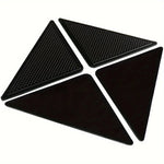 protection antidérapante triangle noir perforée adhésive moderne maison tapis sécurisée réutilisable lavable