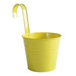 Pots suspendus modernes pot fleurs crochet métal couleurs rose rouge orange bleu vert crème
