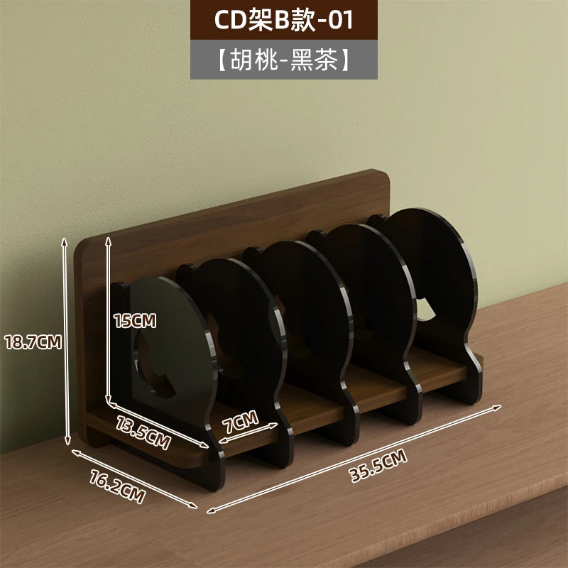 support disques vinyle bois transparent moderne minimaliste respectueux environnement multiple usage