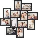 cadres photo moderne bois aspect vieilli verre protégé noir beige marron contemporain