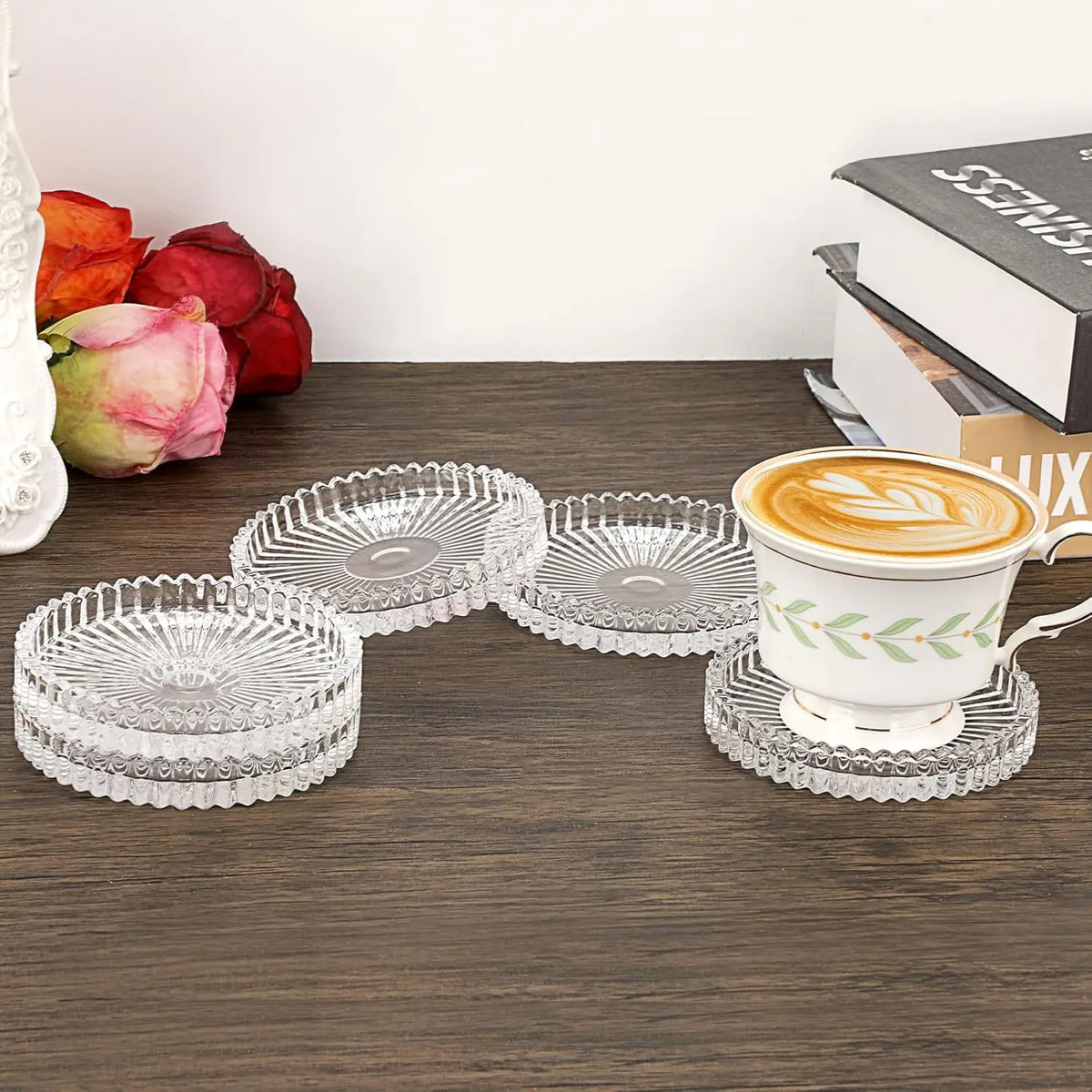 sous verres verre transparent moderne rond table cuisine mariage fêtes noël anniversaire thèmes célébrations