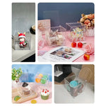 boîte carrée transparente moderne boîte empilable plastique acrylique rangement cosmétique minimaliste