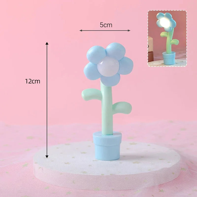 lampe table moderne plissée rouge bleu rose violet lumière cactus fleur chambre enfants