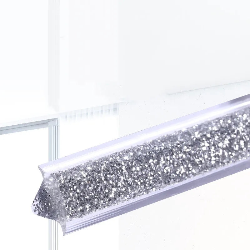 Ruban décoratif pailleté or argent blanc moderne adhésif 5m longueur chambre salon
