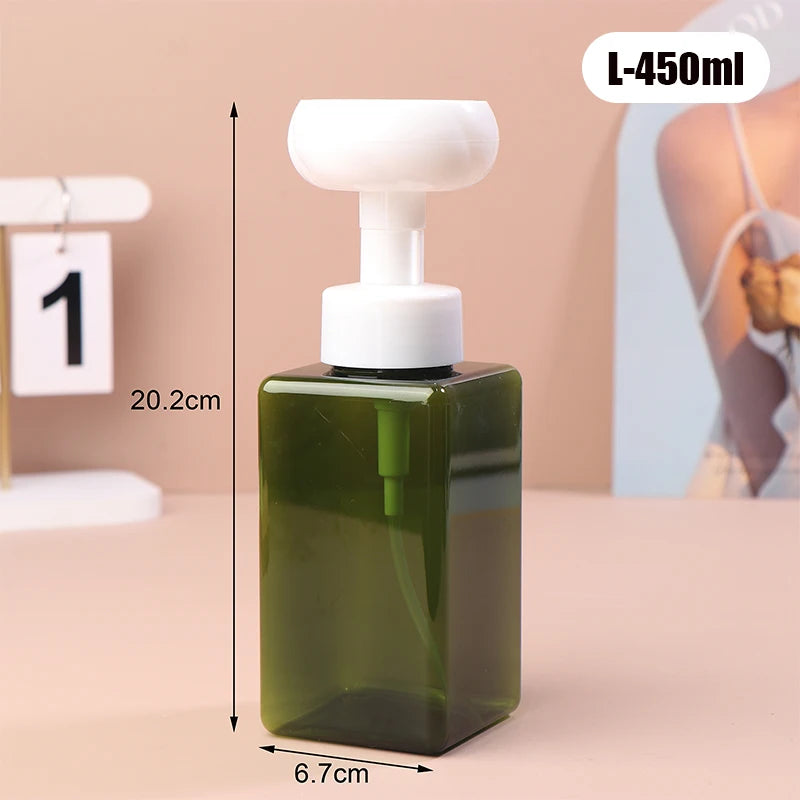 distributeur savon liquide mousse moderne blanc vert rose noir transparent