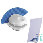 porte documents moderne bleu blanc rose pince antidérapant plastique ondulé minimaliste