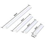 lampe led rectangle moderne blanche charge usb interrupteur tactile 20cm 30cm 40cm 50cm