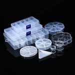 boîtes rangement bijoux transparentes compartiments clips modernes organisation bagues boucles d'oreilles
