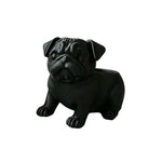 cache pot forme chien noir blanc marron texture résinée moderne intérieur extérieur plantes succulentes