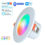 spot led intelligent blanc moderne éclairage translucide commande wifi bluetooth alexa google