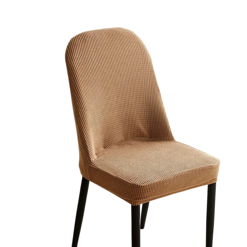 housses chaise peluche grise carreaux moderne polyester élasthanne banquet mariage salle manger fauteuil