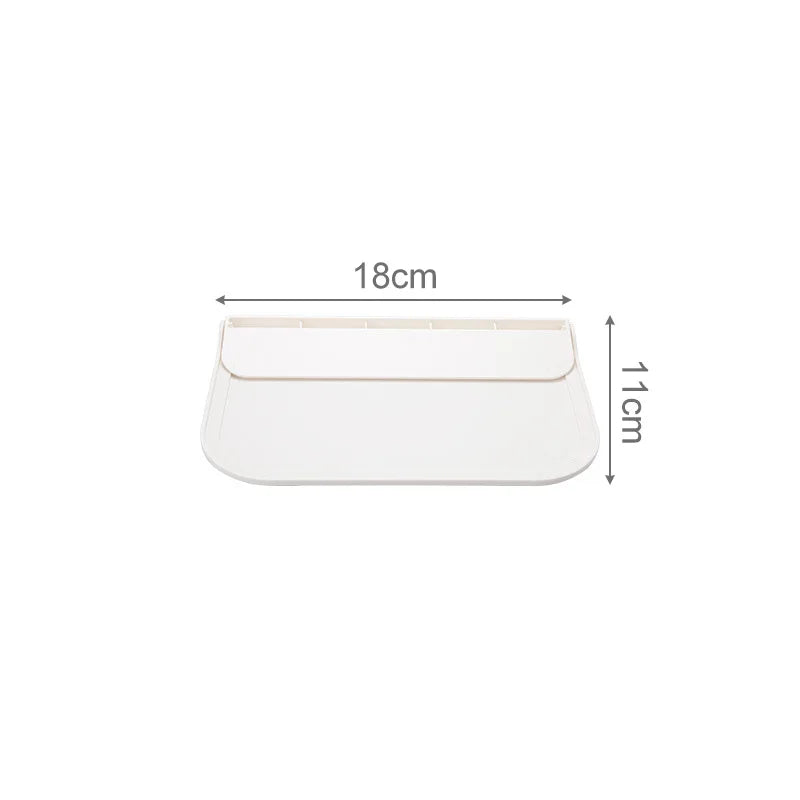 support mural pliable blanc moderne adhésif smartphone rangement objet divers organisation salle bain