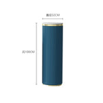 support décoratif moderne marbre doré bleu orange marron beige rayures verticales hauteur 60cm 80cm