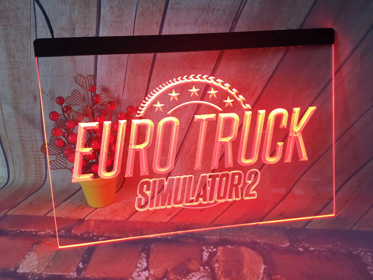 Enseigne lumineuse néon camion LED blanche