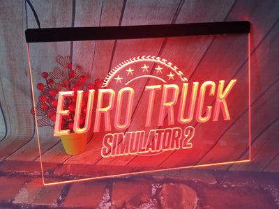 Enseigne lumineuse néon camion LED blanche