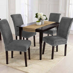 housses chaise velours élastiques polyesters modernes beige gris opaques unies restaurant