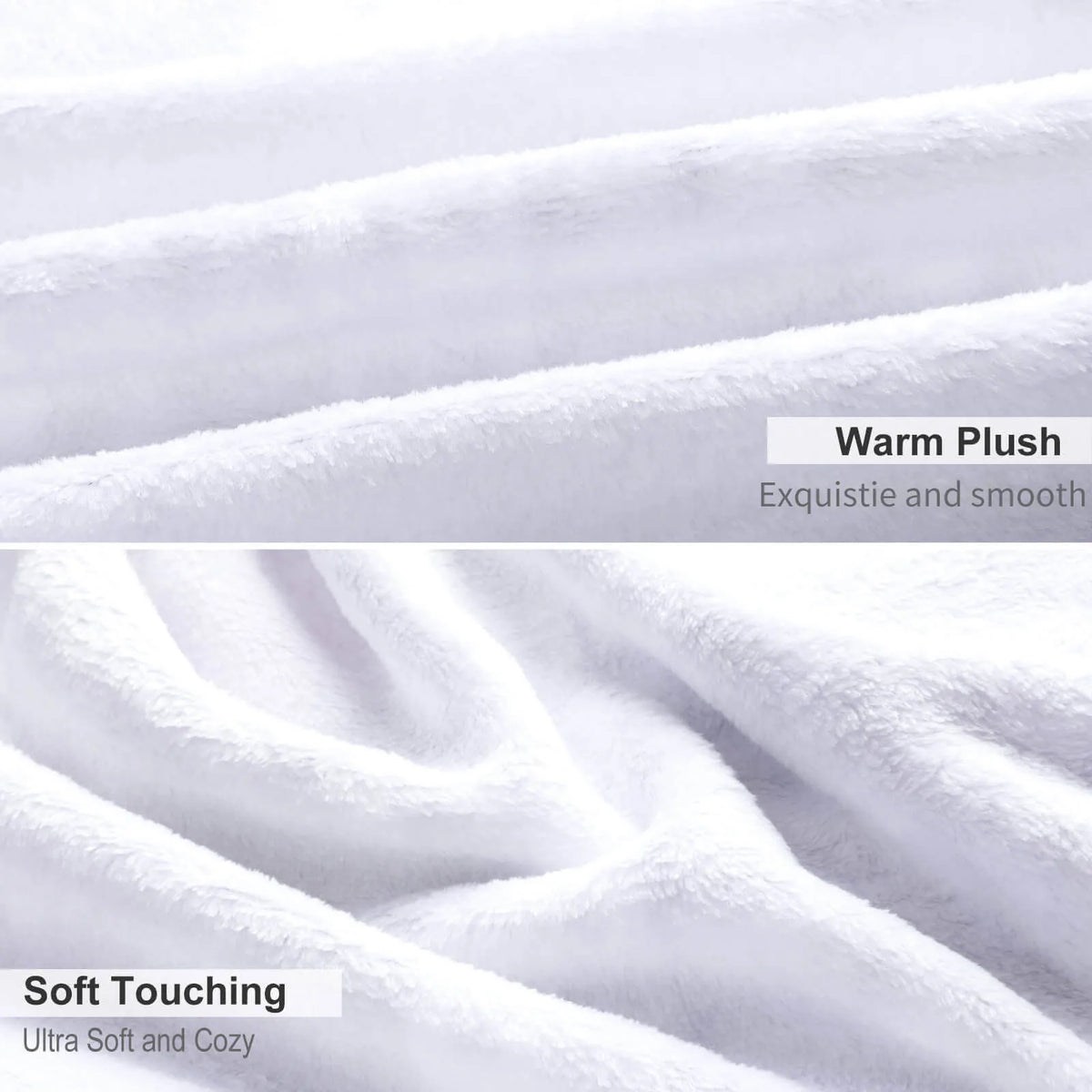couverture sieste douce microfibre bleue blanche motif rayures points femme