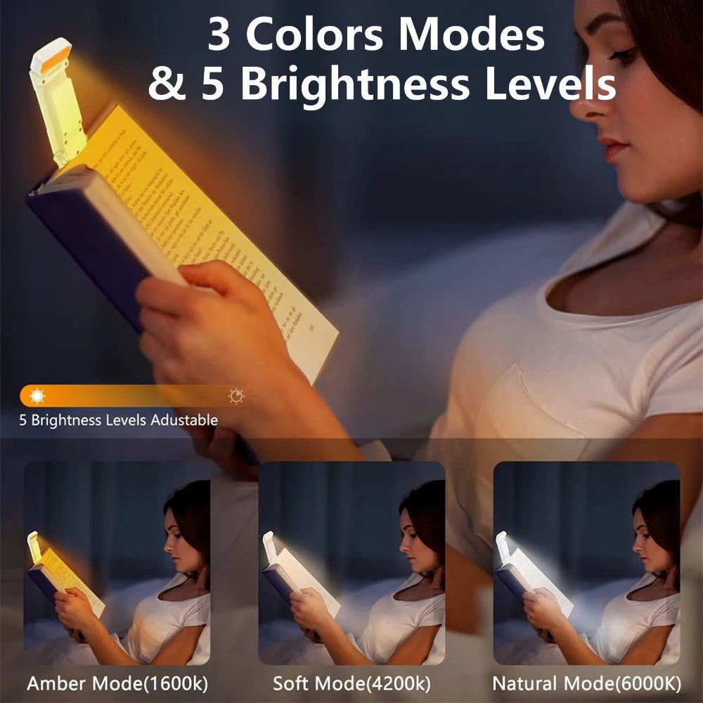 lampe lecture rechargeable led clipsable blanc moderne batterie 500mAh usb minuterie réglable