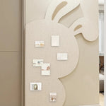 décoration murale moderne panneau liège texture naturelle beige clair fond photo
