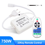 contrôleur led bluetooth wifi 750w 23touches télécommande ir moderne blanc