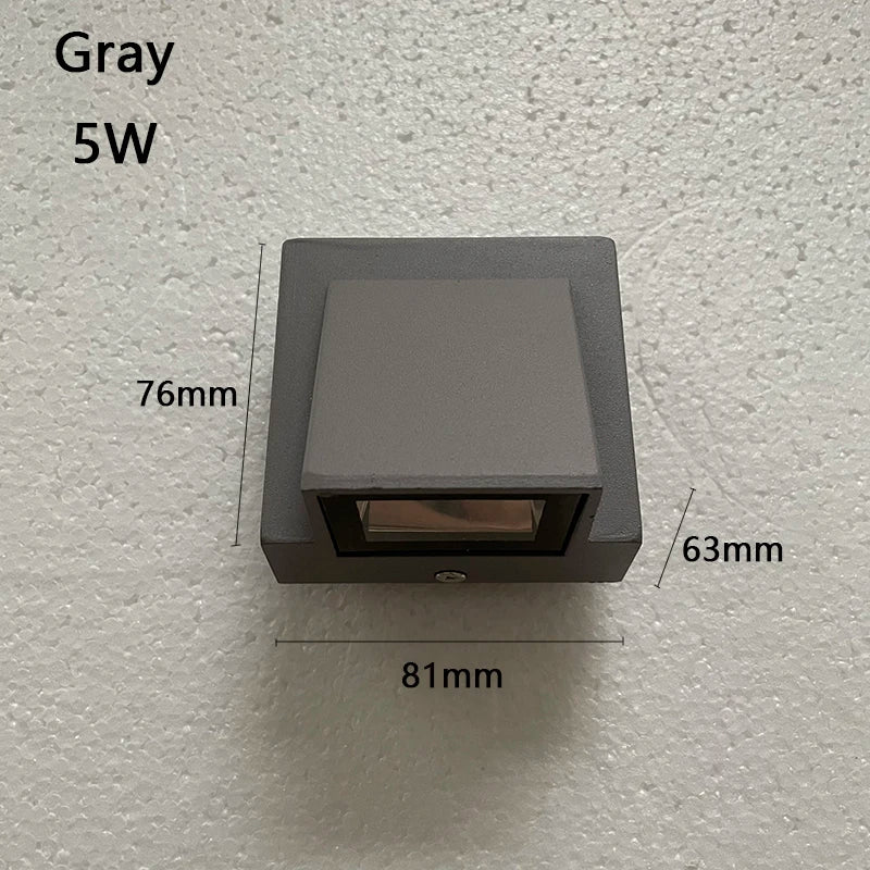 lampe murale extérieure contemporaine led aluminium étanche noir fixée mur entrée chambre coucher