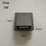 lampe murale extérieure contemporaine led aluminium étanche noir fixée mur entrée chambre coucher