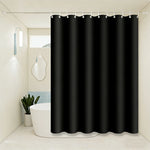 rideau douche noir uni moderne respectueux l'environnement 120cm 180cm opacité