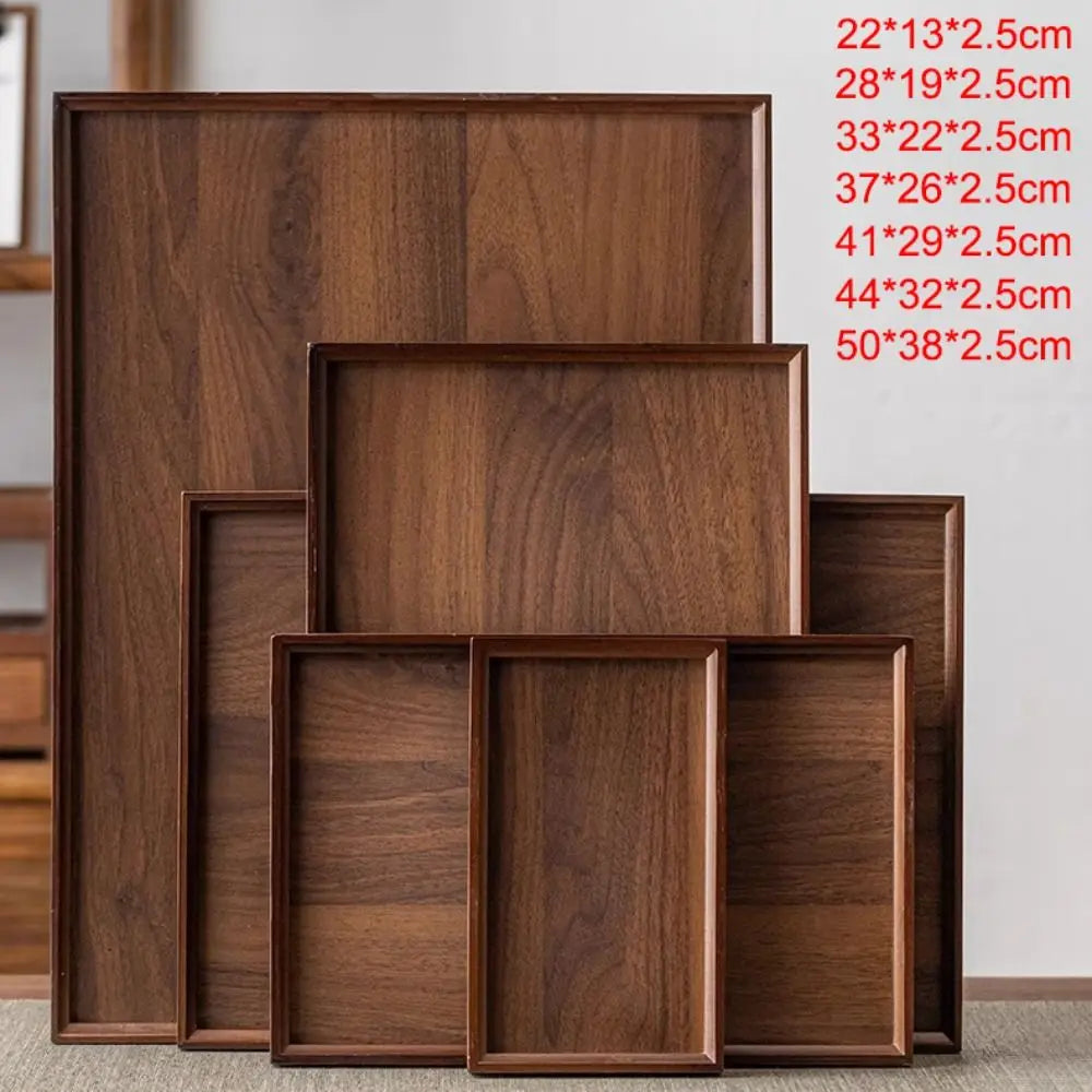 plateau bambou noir noyer grain bois moderne dimensions variées cuisine