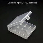 boîtes rangement piles rechargeables transparentes clips protection pratique fonctionnelle