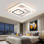 luminaire led blanc noir géométrique moderne minimaliste 36w 40cm
