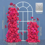 arche fleur blanche décor mariage fête anniversaire banquet cérémonie mur floral moderne grande taille