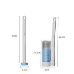 brosse toilette jetable adhésive moderne blanc bleu violet jaune remplaçable respectueux environnement pack utilitaire