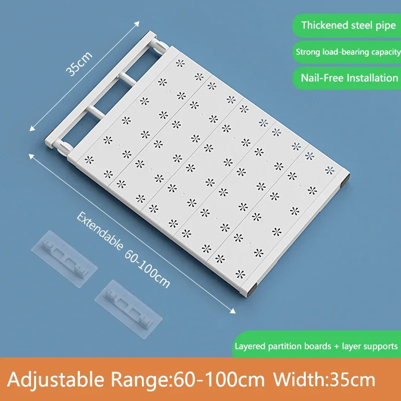 étagères modulables blanc perforations florales clips modernes sans vis clips fixation