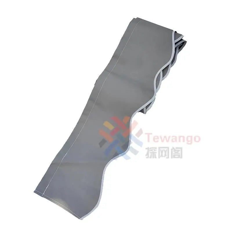 toile d'ombrage gris moderne texture légèrement rugueuse imperméable poignées toilé poly non enduit
