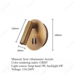 lampe chevet or moderne éclairage chambre coucher led angle réglable fixée mur minimaliste
