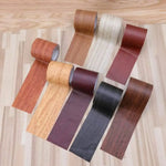ruban adhésif bois grain rouge foncé gris brun naturel décoratif maison rénovation meubles