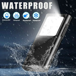 lampe poche rechargeable led portable clip noir cordon usb camping travail moderne