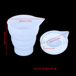 moule silicone géométrique moderne vase blanc minimaliste 100ml 250ml 500ml 50ml